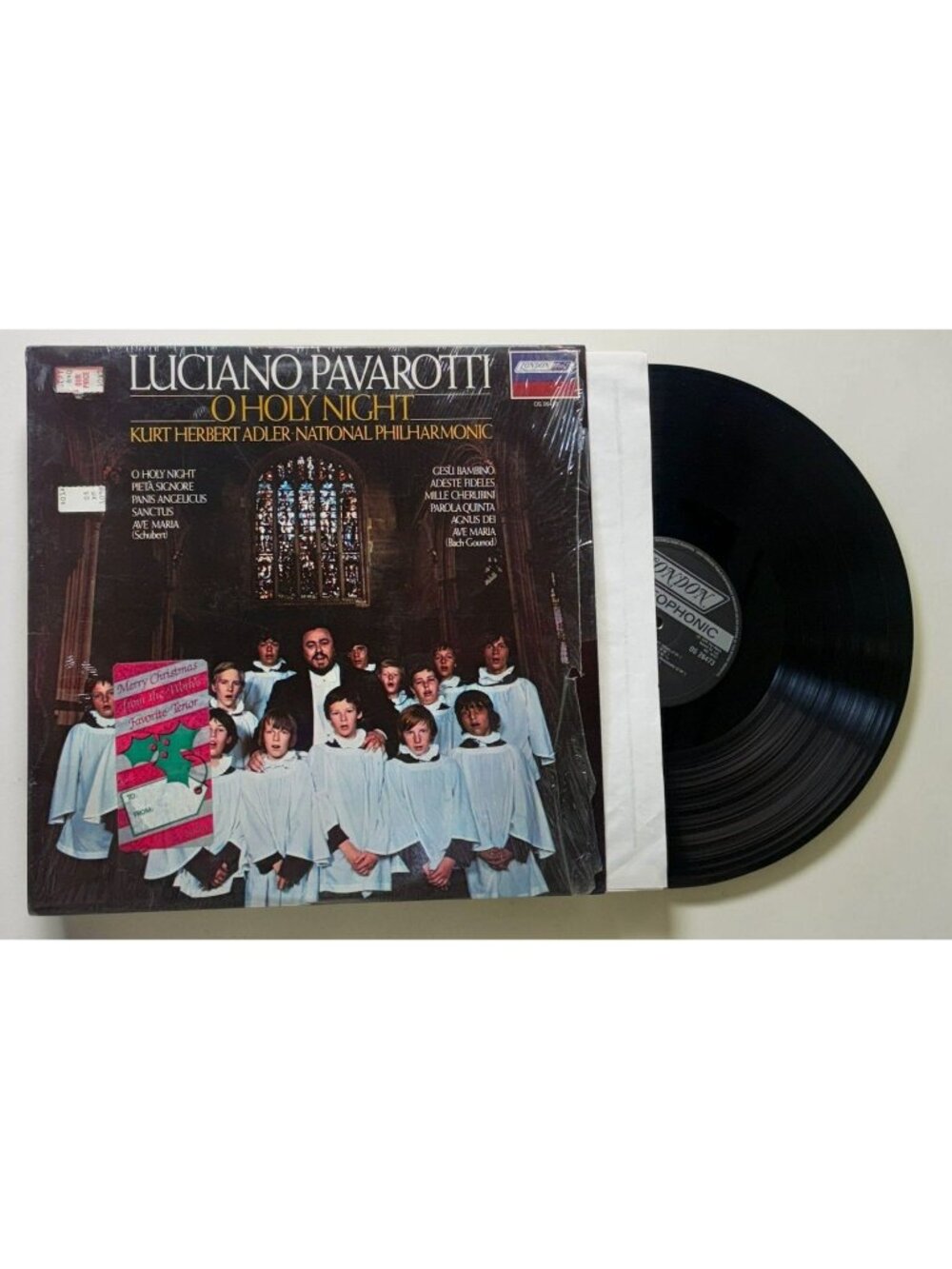 Luciano Pavarotti O Holy Night Vinyl LP 1970s Kurt Herbert Adler Opera London